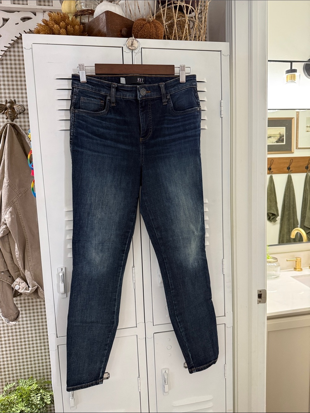 Kut from the Kloth Dark Indigo Cropped Slim Jeans